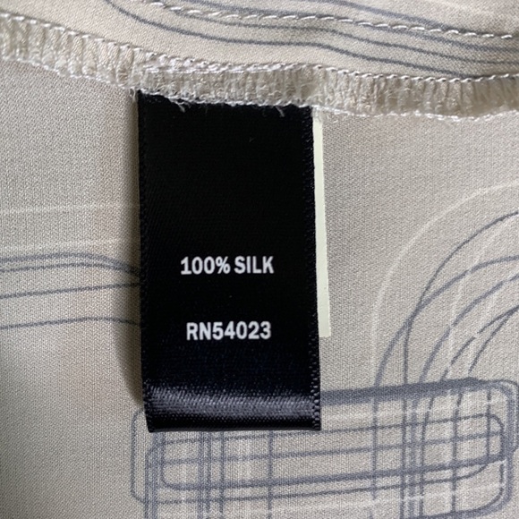 Banana Republic Monogram Silk Crossover Cocktail Dress - Picture 8 of 8